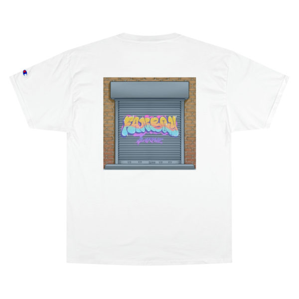 FBG Short Sleeve Garage Door / Anime Graffiti logo  - Champion T-Shirt - Image 6
