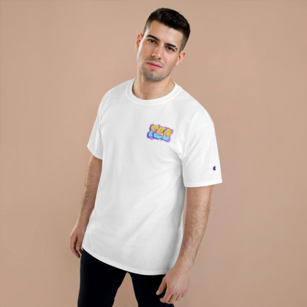 FBG Short Sleeve Garage Door / Anime Graffiti logo  - Champion T-Shirt - Image 7